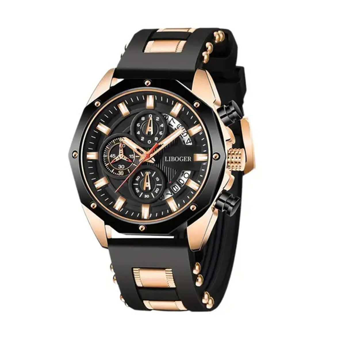Afterhour Slim Quartz Watch – Men's Calendar Dress Watch