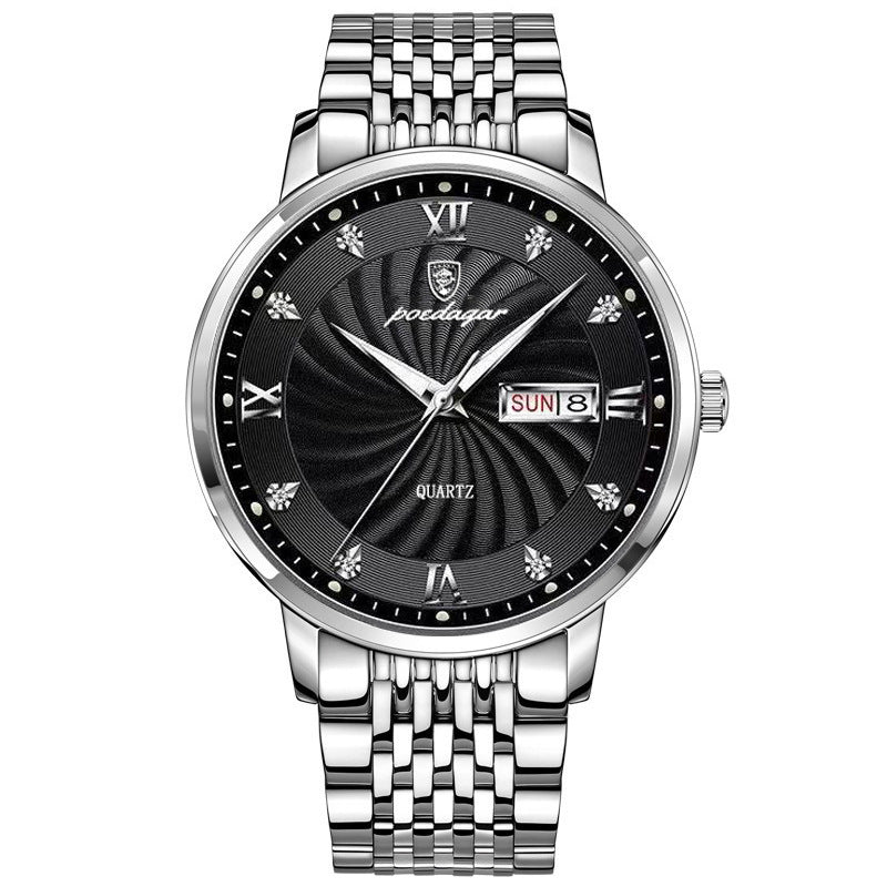 Men's Dual-Tone Luxury Steel Watch Close Up | After Hour Club