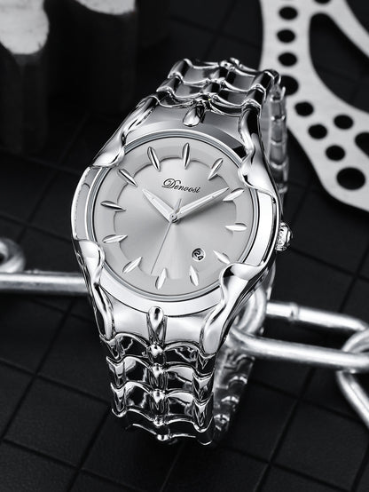 Men's Glow-in-the-Dark Round Dial Sport Luxury Watch