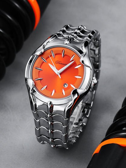 Men's Glow-in-the-Dark Round Dial Sport Luxury Watch