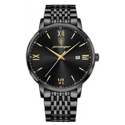 Luxuriöse zweifarbige Herrenarmbanduhr mit Saphirglas