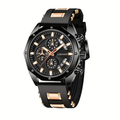 Afterhour Slim Quartz Watch – Men's Calendar Dress Watch