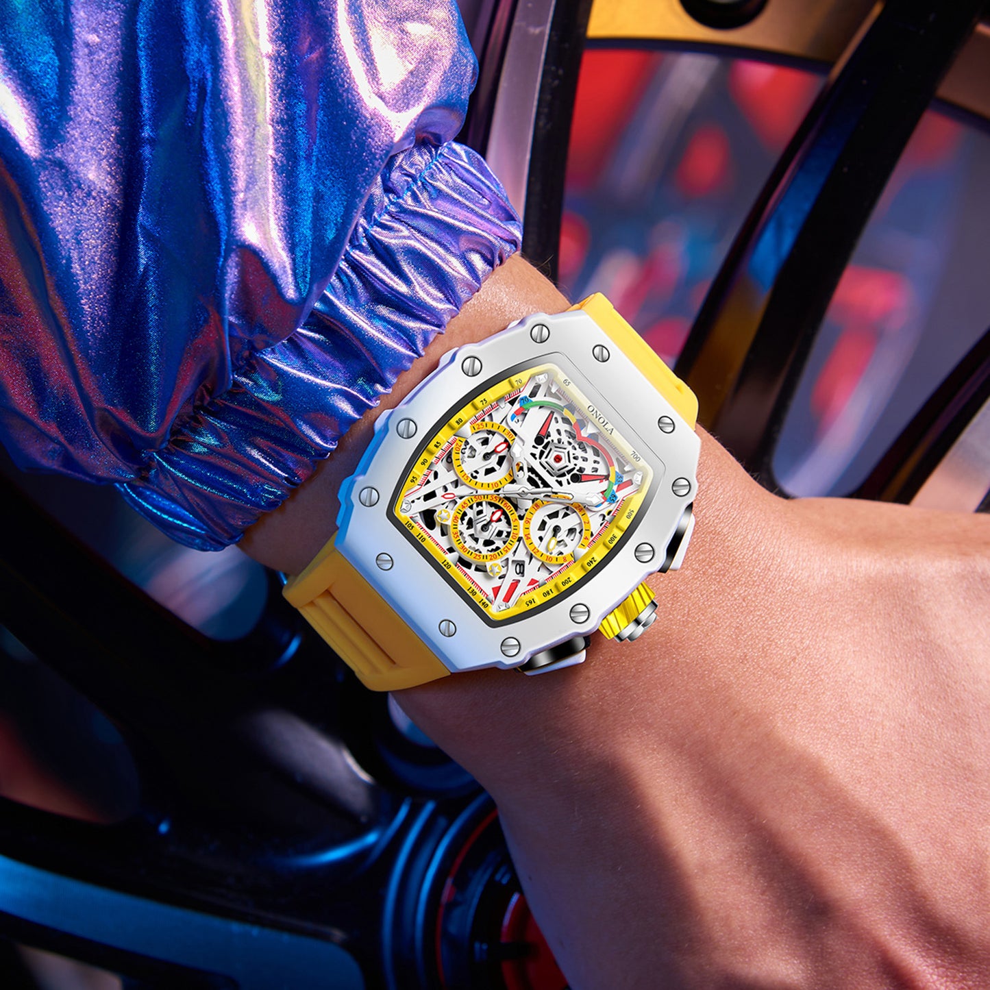Men's Silicone Band Barrel Watch | After Hour Club